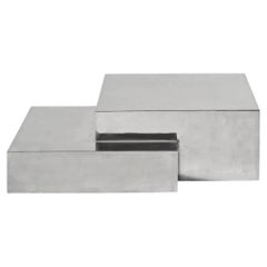 Mesa baja Gervasoni Medley - Aluminio pulido