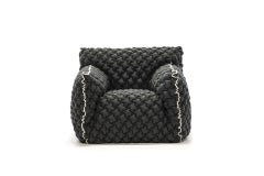 Silla Gervasoni Nuvola 05 en tapicería E- 3D Graffiti de Paola Navone