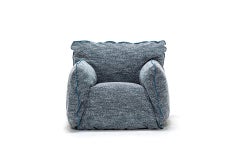 Gervasoni Nuvola 05 Lounge Chair con tappezzeria grigio elefante di Paola Navone