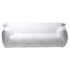 Gervasoni Nuvola 12 Sofa in White Linen Upholstery by Paola Navone