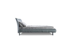 Gervasoni Plumeau Upholstered knock-down Queen Size Bed by Cristina Celestino