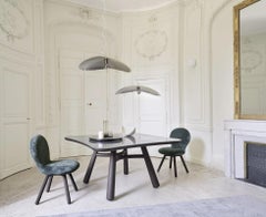 Gervasoni Silver 95 Suspension Lamp design Paola Navone - Nickel-plated brass