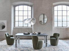 Gervasoni Silver 96 Suspension Lamp design Paola Navone - Nickel-plated brass