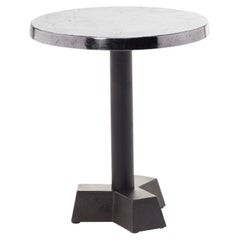 Mesa baja Gervasoni pequeña de latón con tapa de aluminio fundido by Paola Navone