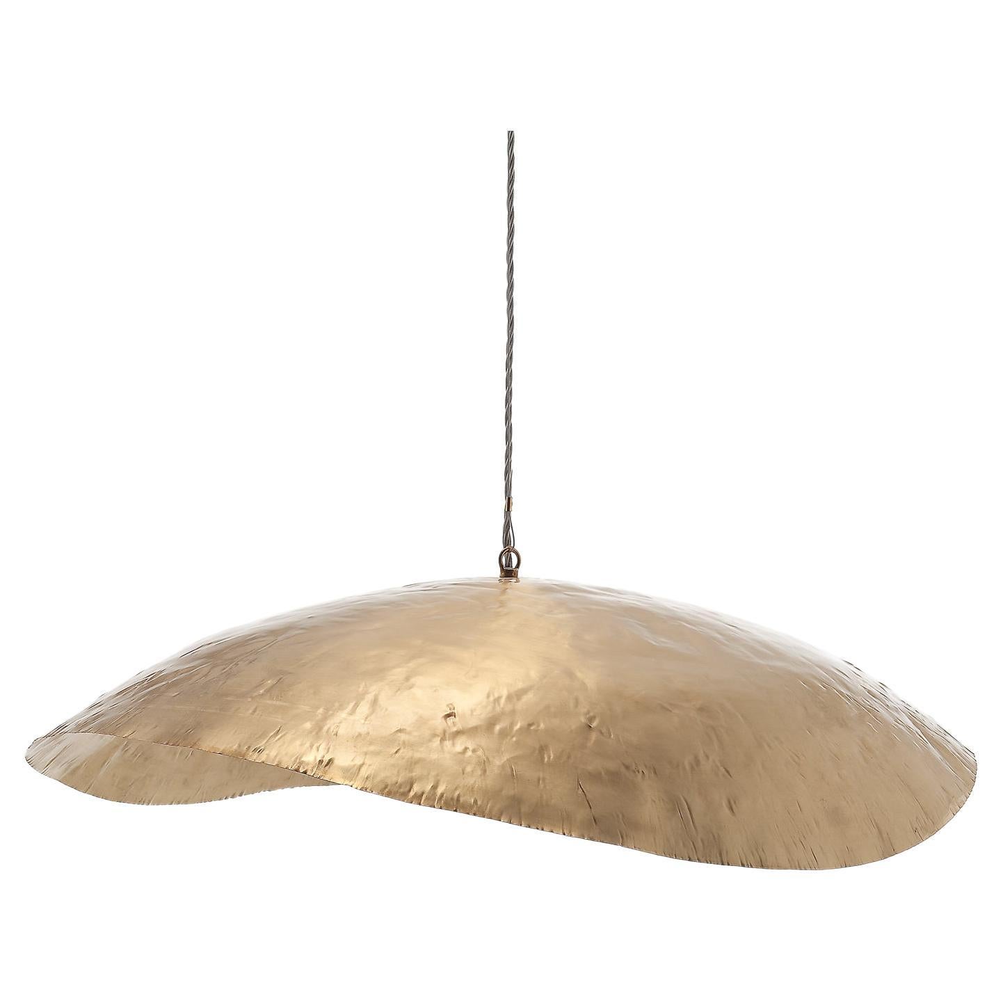 Gervasoni Small Brass Suspension Lamp in Matt Brass by Paola Navone For Sale