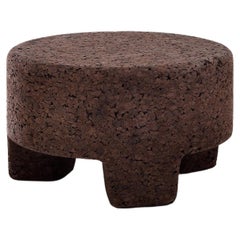 Gervasoni Small Cork Ottoman in Natural by Paola Navone