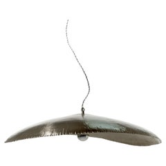 Gervasoni Small Silver Suspension Lamp in Nickel Plated Brass by Paola Navone