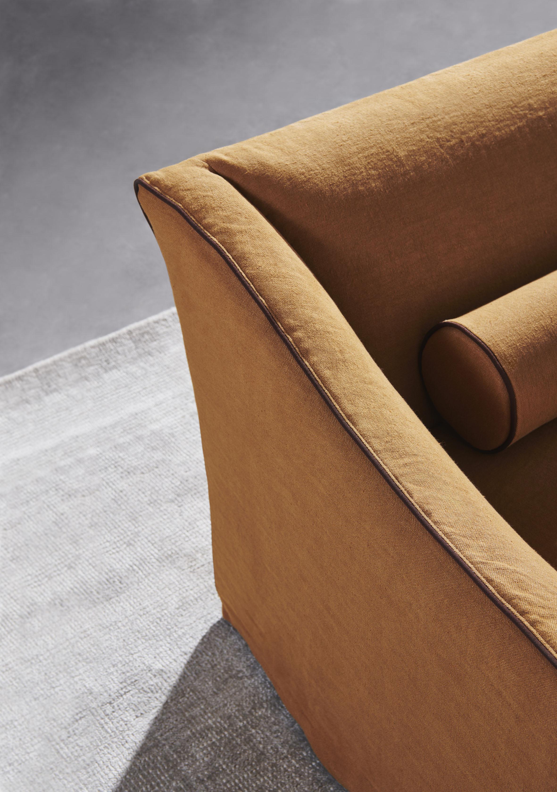 Italian Gervasoni Sofa Upholstered Saia 10 by David Lopez Quincoces For Sale