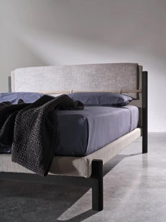 Cama doble Gervasoni Strap diseño Neri & Hu - Negro
