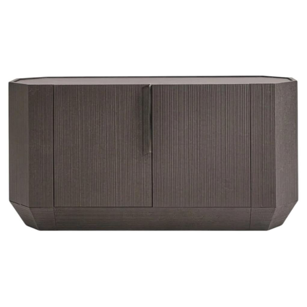 Gervasoni TAPIES 68 Sideboard design Concetta Giannangeli - Cement-effect Basalt For Sale