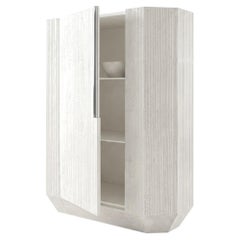 Gervasoni TAPIES 85 Sideboard - One-door sideboard cement-effect finish - Gypsum