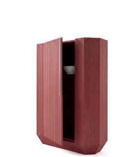 Gervasoni TAPIES 85 Sideboard - One-door sideboard, cement-effect finish in Clay