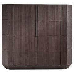 Gervasoni TAPIES 86 Sideboard - Two-door sideboard, cement-effect finish Basalt
