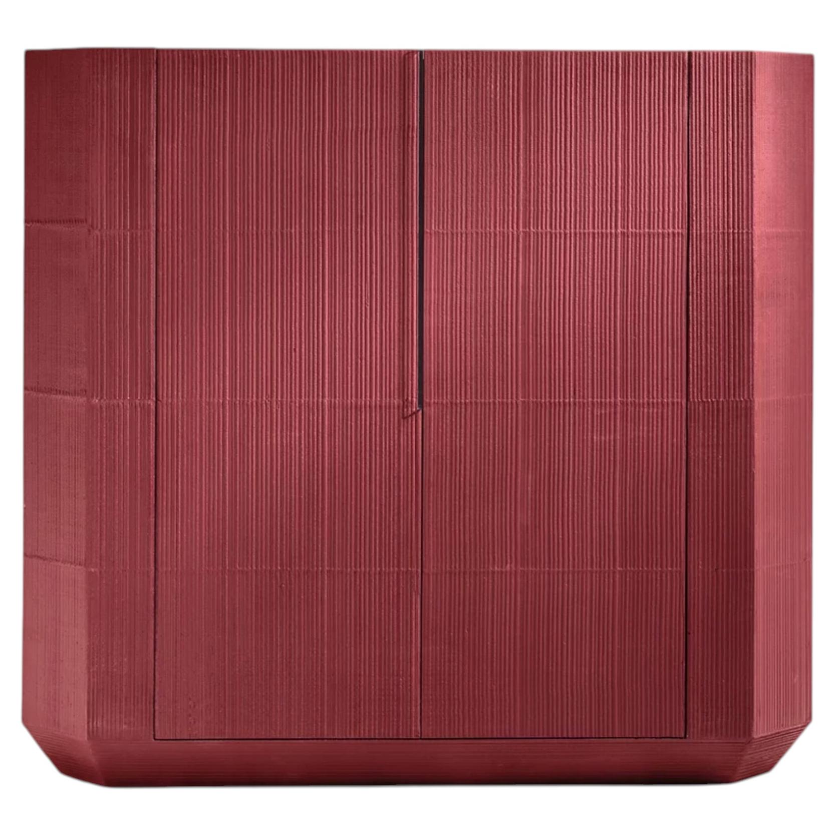 Gervasoni TAPIES 86 Sideboard - Two-door sideboard, cement-effect finish Clay
