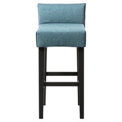 Gervasoni Up Bar Stool in Black Lacquered Legs & Snake Upholstery Paola Navone