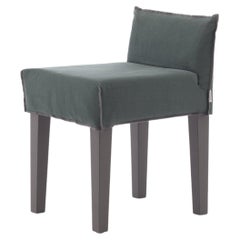 Gervasoni Up Chair mit grau lackierten Beinen und Smeraldo-Polsterung von Paola Navone