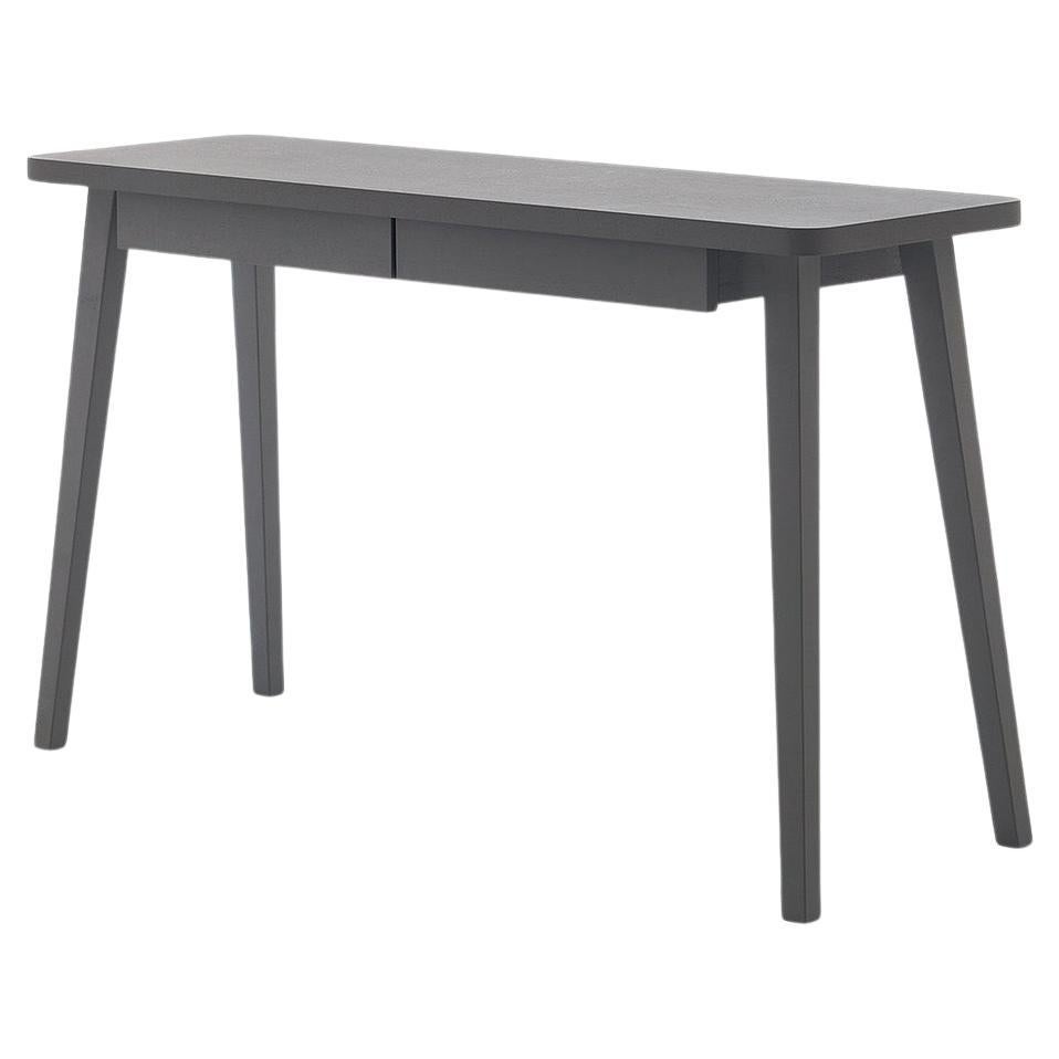 Gervasoni Writing Desk in Black Lacquer with Wooden Feet by Paola Navone For Sale