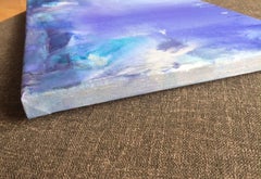 Luce blu, Pittura, Guazzo su tela