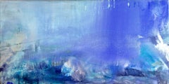 Luce blu, Pittura, Guazzo su tela