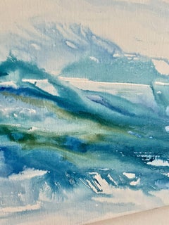 Floating, Painting, Gouache on Canvas