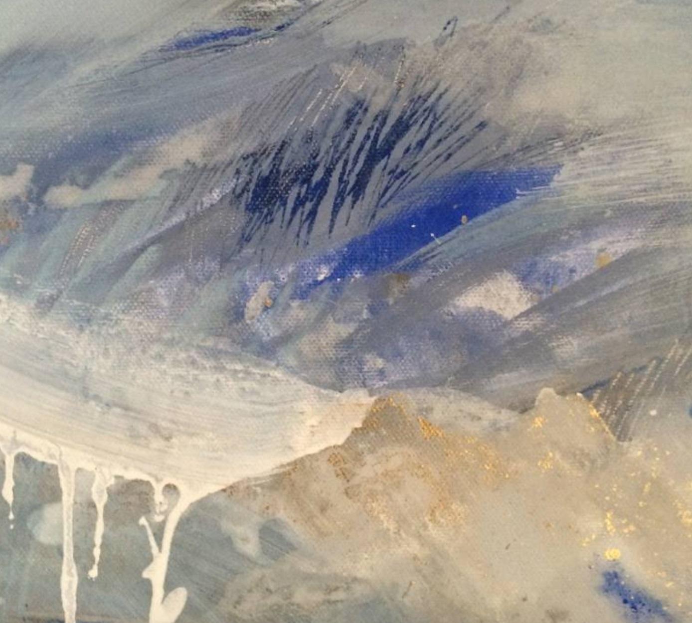 Arenas doradas, Pintura, Óleo sobre lienzo - Painting Abstracto de Gesa Reuter