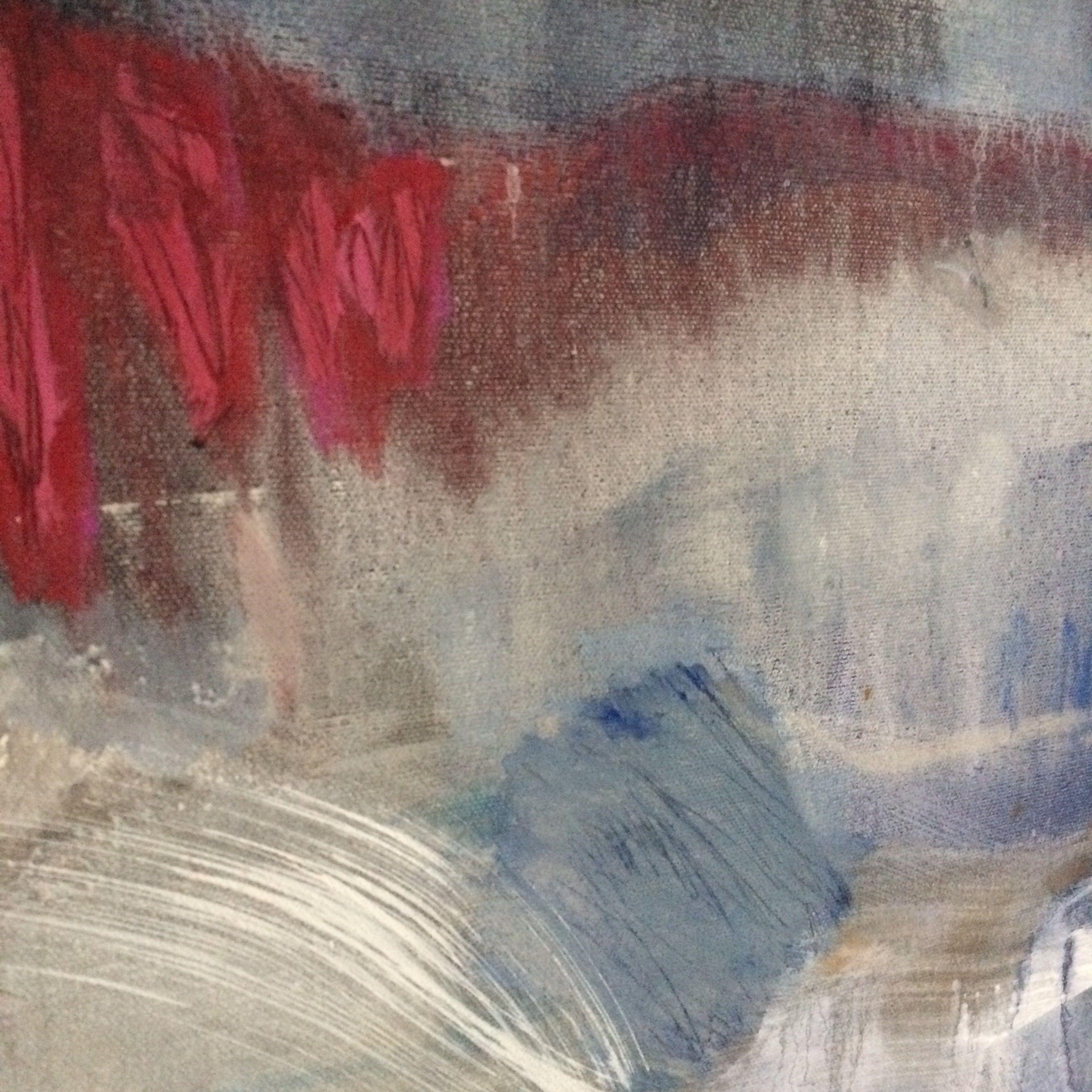 Escucha la lluvia, Pintura, Acrílico sobre lienzo - Painting Abstracto de Gesa Reuter