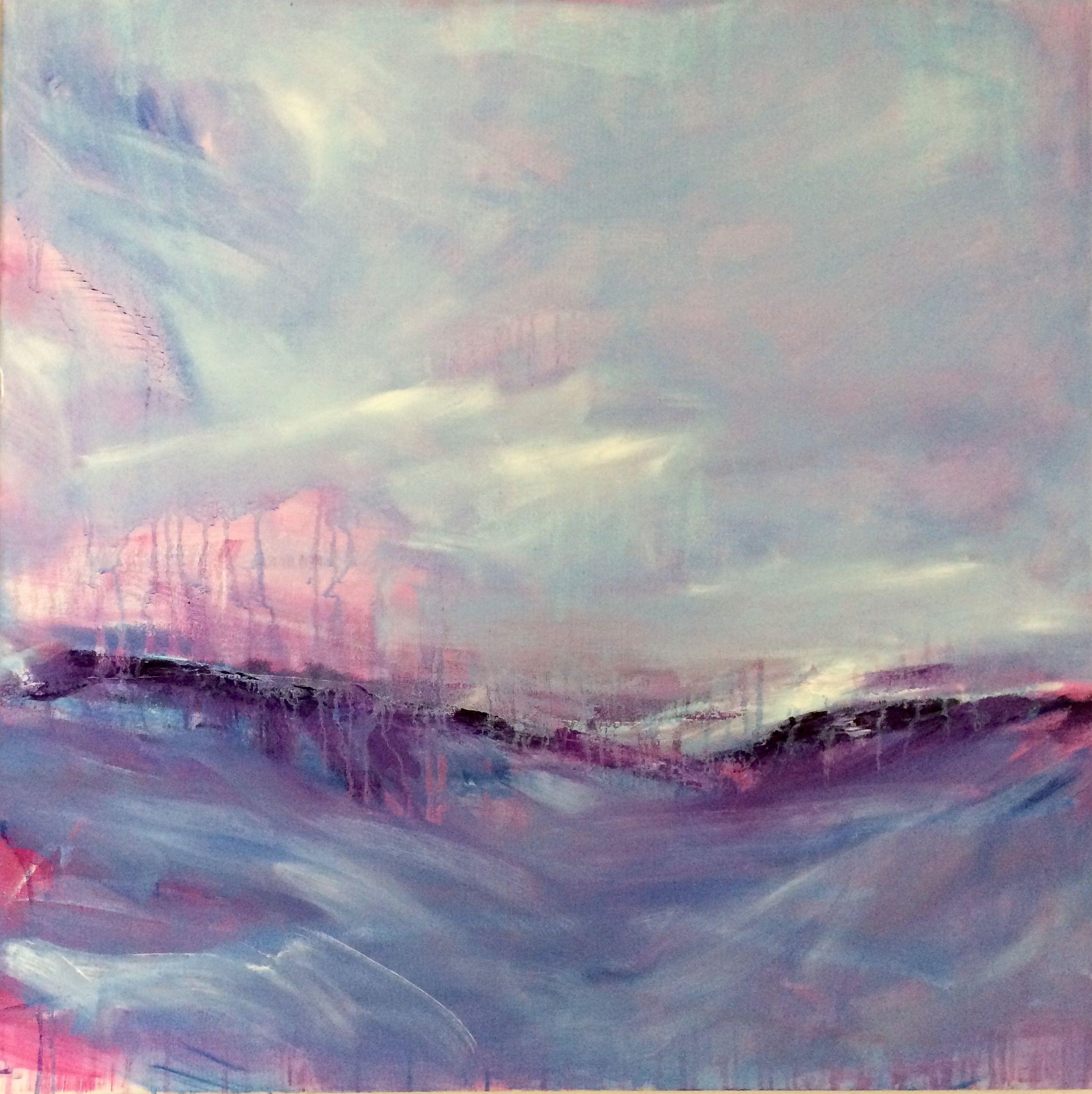 Gesa Reuter Abstract Painting - Morning Storm, Painting, Acrylic on Canvas