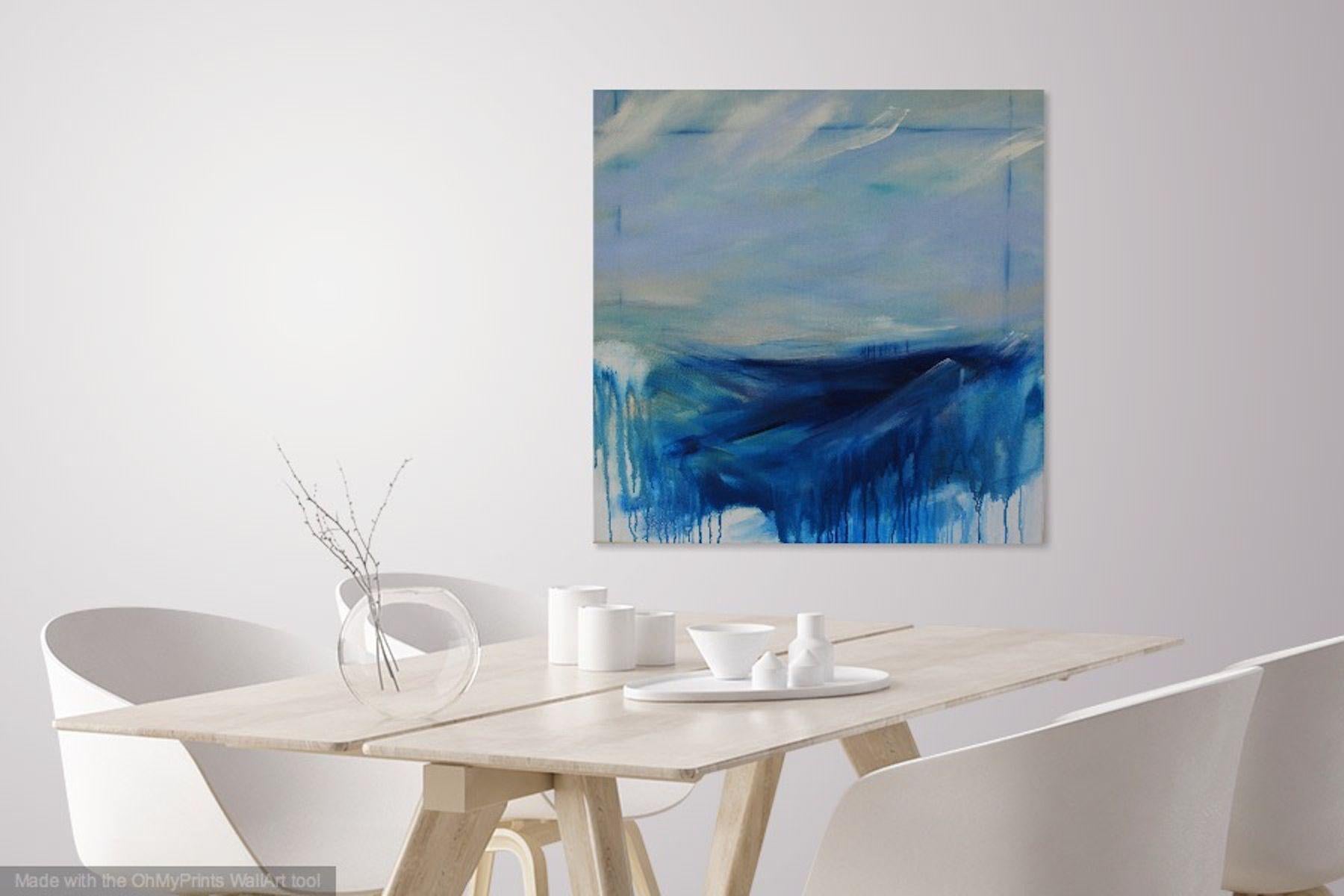 Summer Sea, Painting, Acrylic on Canvas For Sale 3