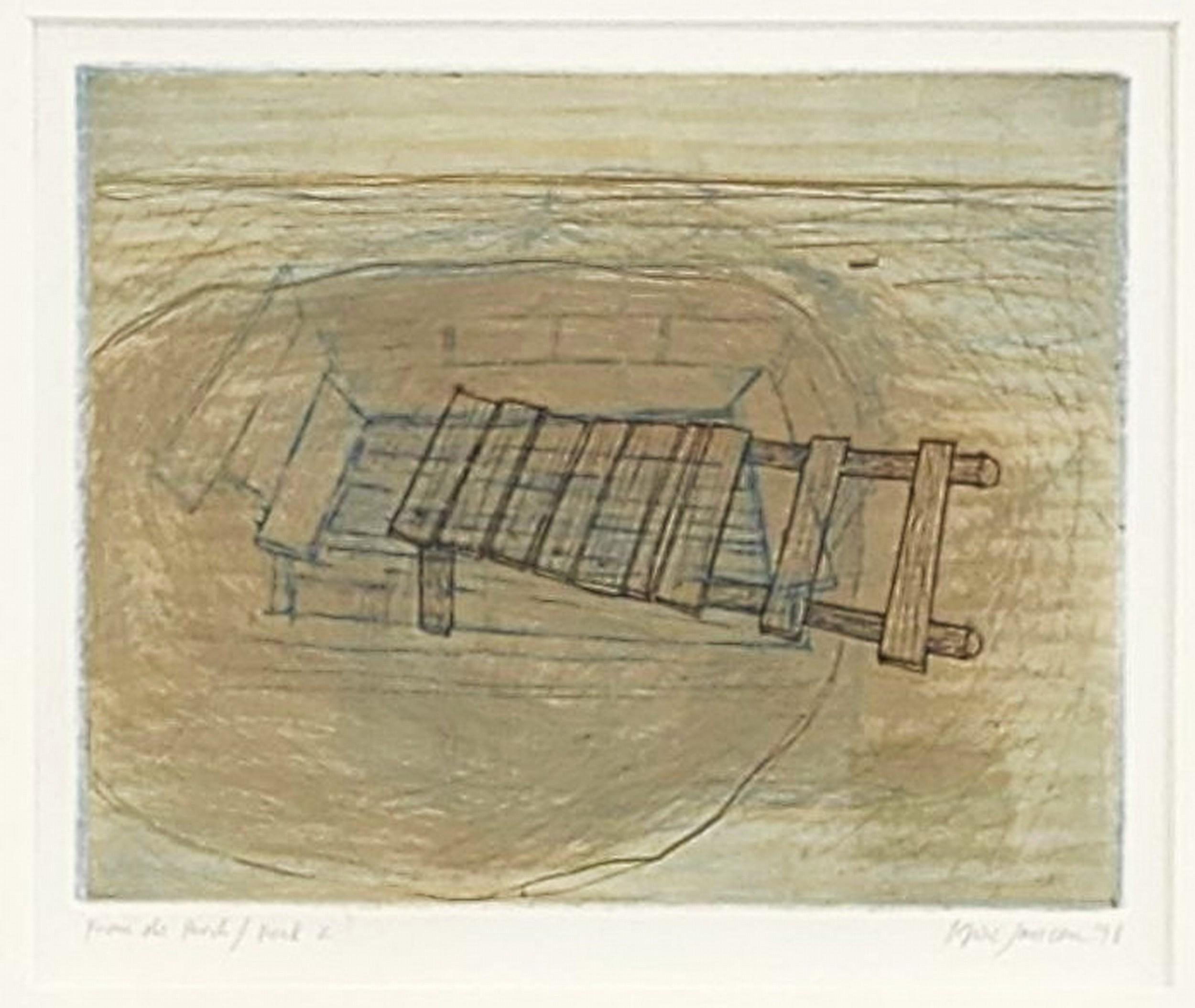 Aus der Veranda / Dock 2 (Moderne), Print, von Gesine Janzen