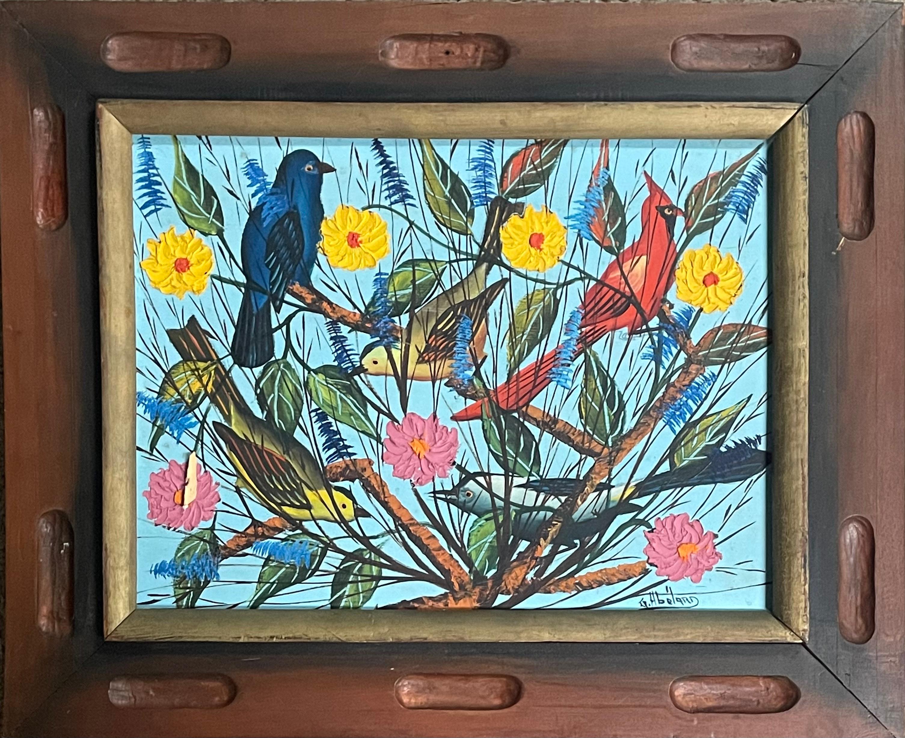 "variedad de aves" - Painting de Gesner Abelard