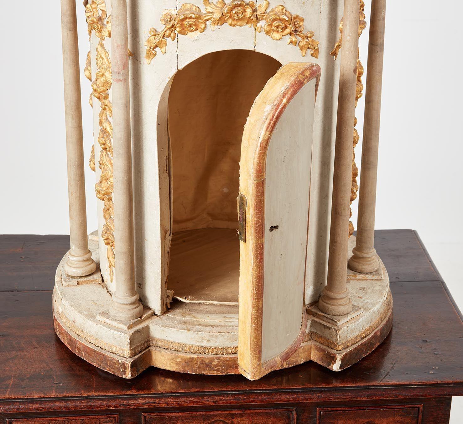 Italian Gesso and Gilt Domed 18th c. Architectural Model For Sale
