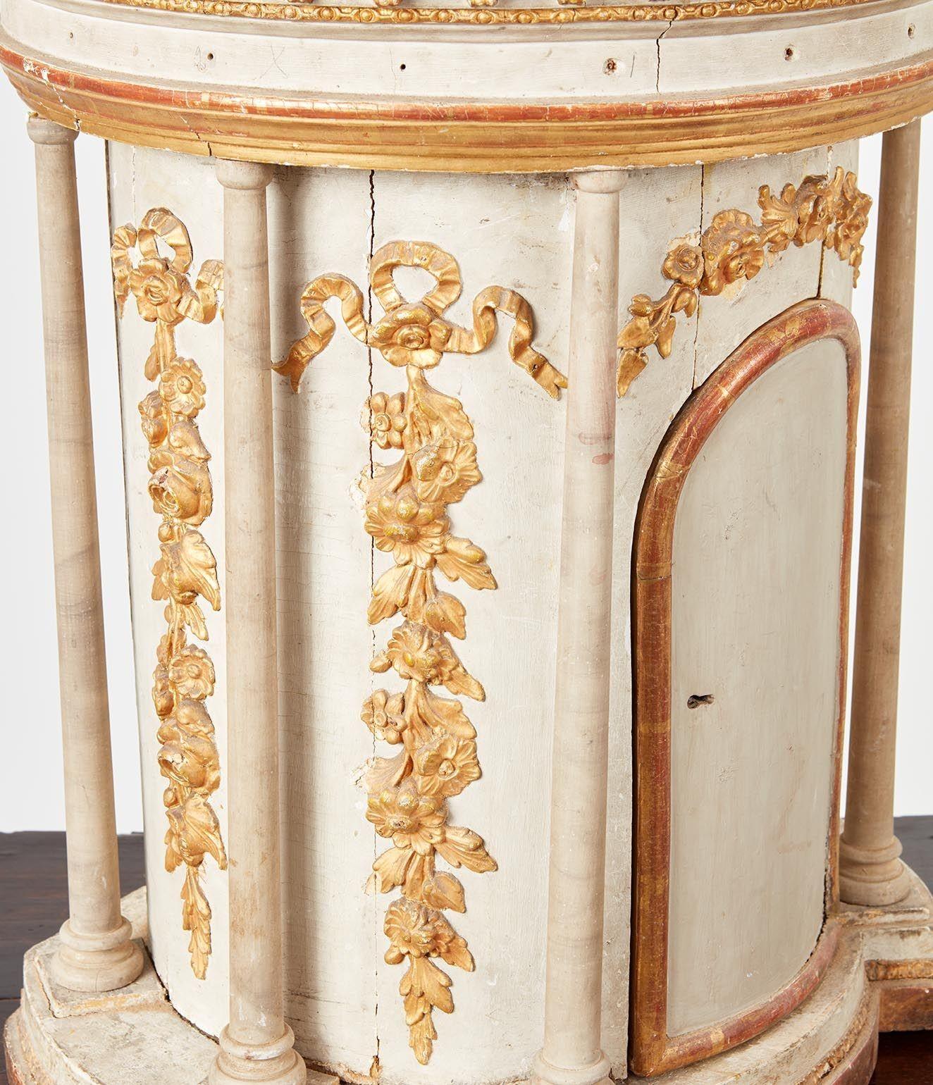 18th Century and Earlier Gesso and Gilt Domed 18th c. Architectural Model For Sale