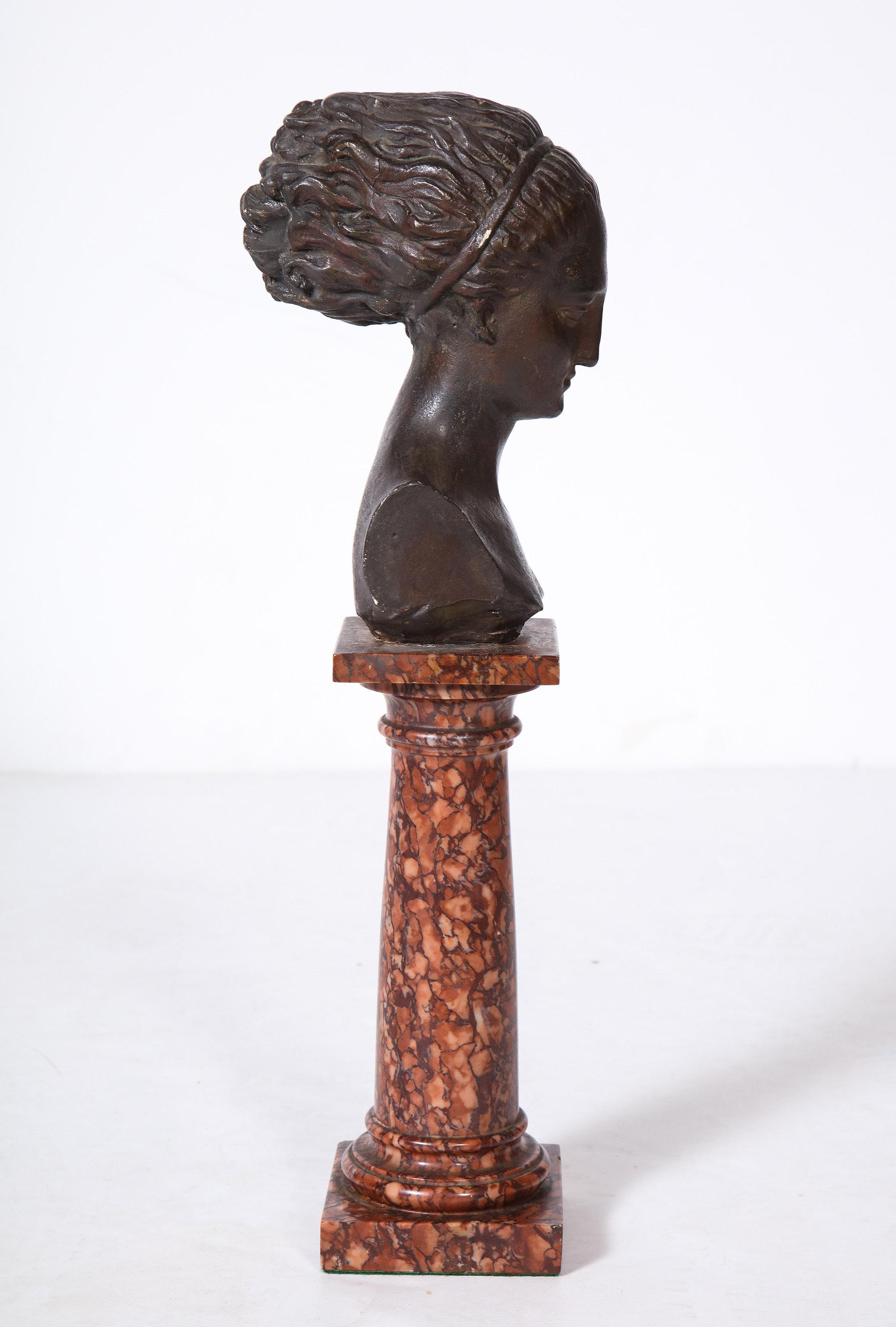 19th Century Gesso Bust For Sale