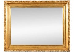 Gesso & Gilt Rococo Style Beveled Wall Mirror