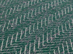 cc-tapis Cultivate Chevron Mint Rug in Himalayan Wool by Yuri Himuro - IN STOCK