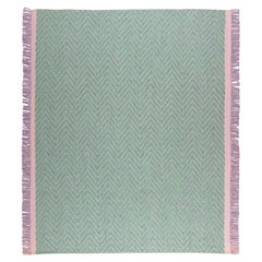 Gesture cc-tapis Cultivate Chevron Mint-Teppich aus Himalaya-Wolle von Yuri Himuro