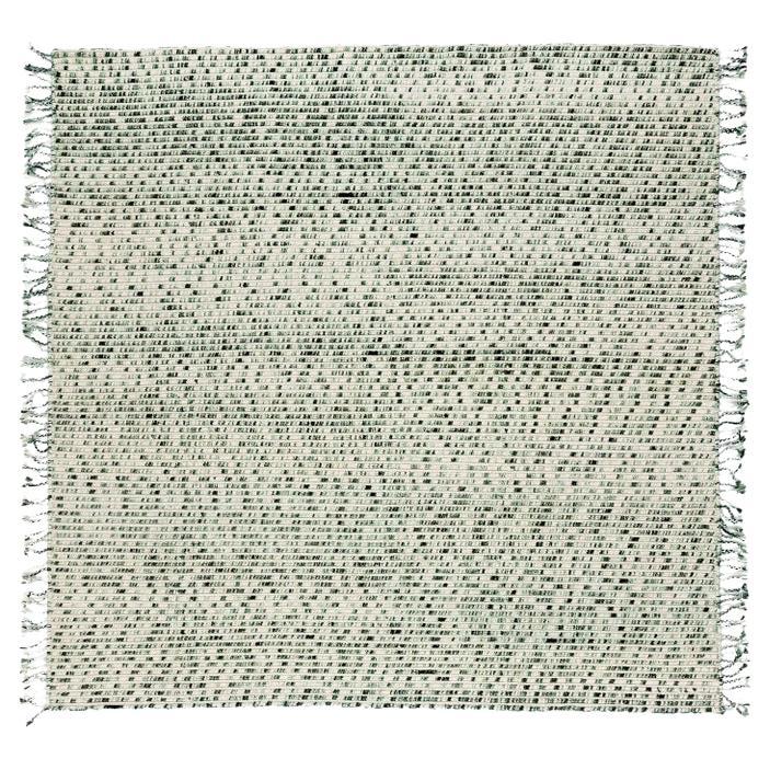 Gesture cc-tapis Lines Grüner handgefertigter Teppich aus Wolle von Philippe Malouin - IN STOCK im Angebot