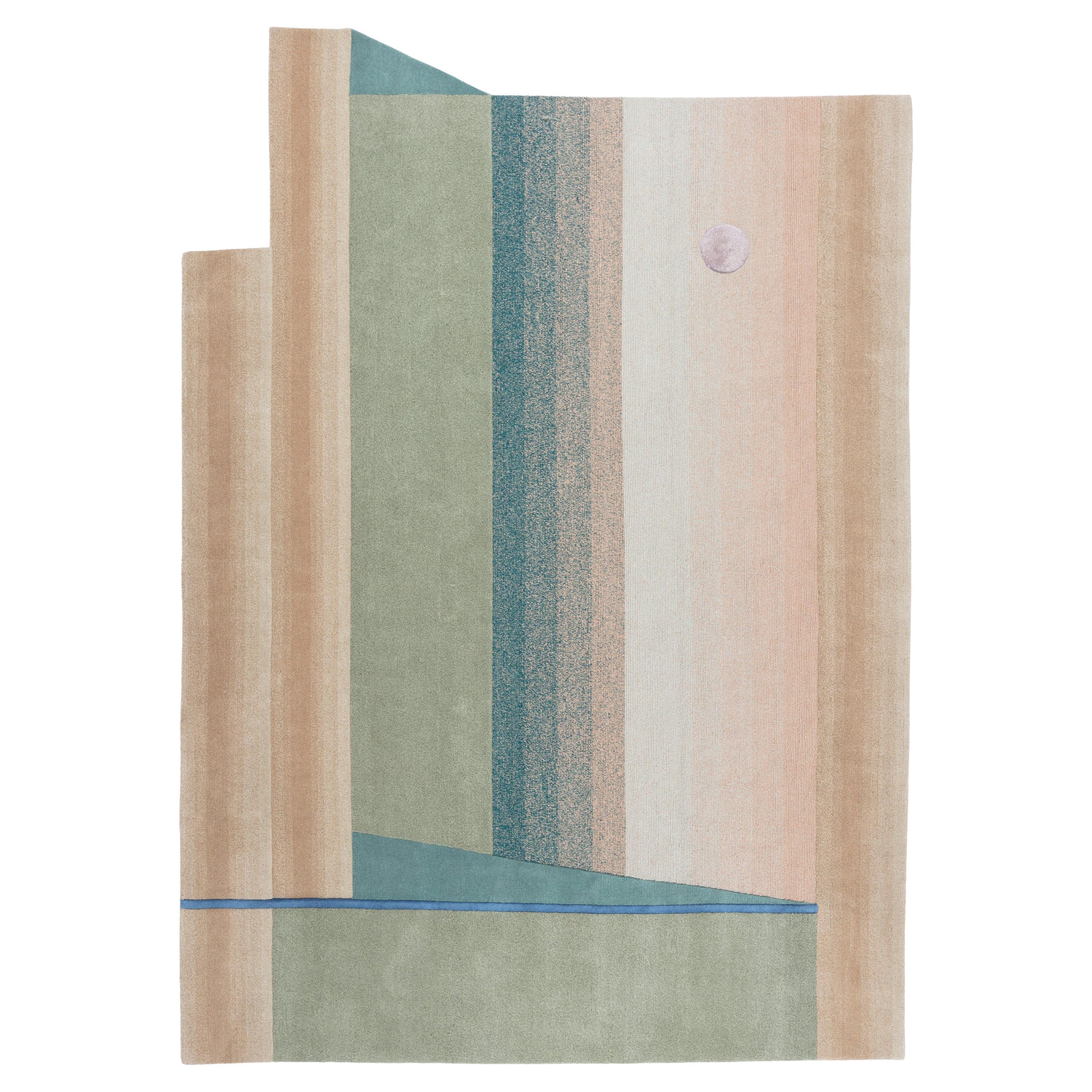 Gesture cc-tapis Mindscape Scope Handmade Rug by Mae Engelgeer - IN STOCK For Sale