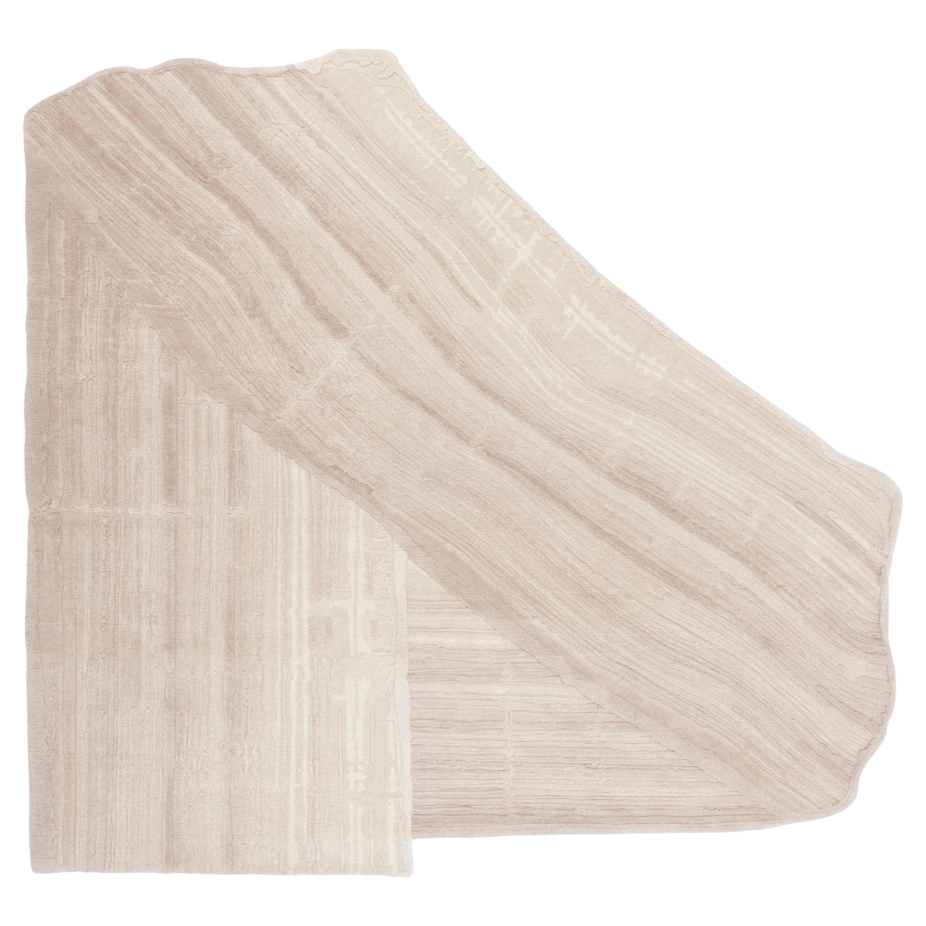 cc-tapis Stroke 2.0 Handmade Nude Rug in Wool by Sabine Marcelis - IN STOCK For Sale