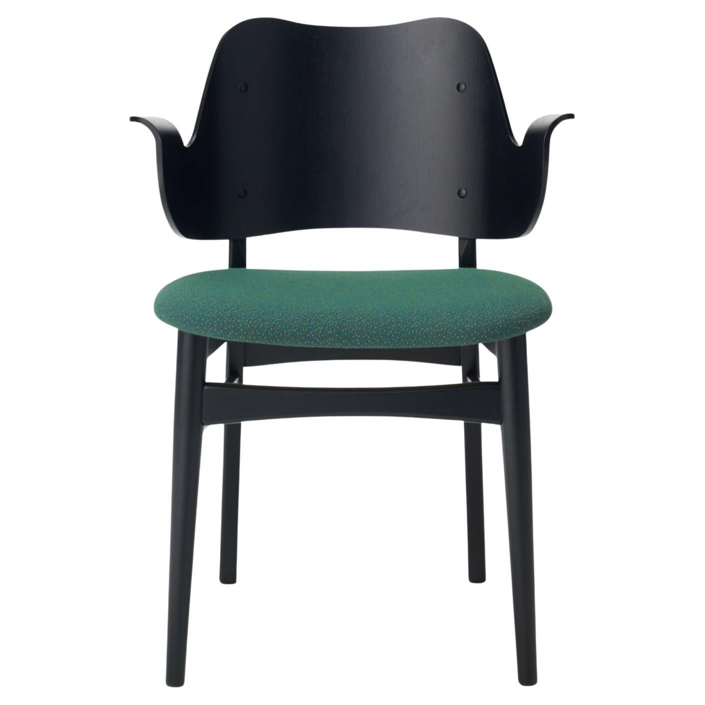Gesture-Stuhl aus schwarzer Buche, Jägergrün von Warm Nordic im Angebot