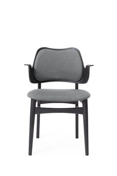 Gesture Chair Canvas Black Beech Grey Melange by Warm Nordic