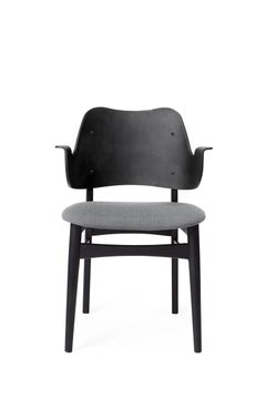 Gesture Chair Canvas Black Beech Grey Melange by Warm Nordic