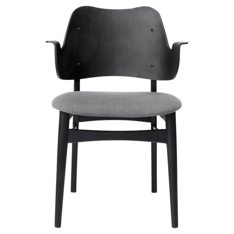 Gesture Chair Canvas Black Beech Grey Melange by Warm Nordic