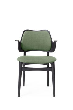 Gesture Chair Canvas Black Beech Sage Green by Warm Nordic