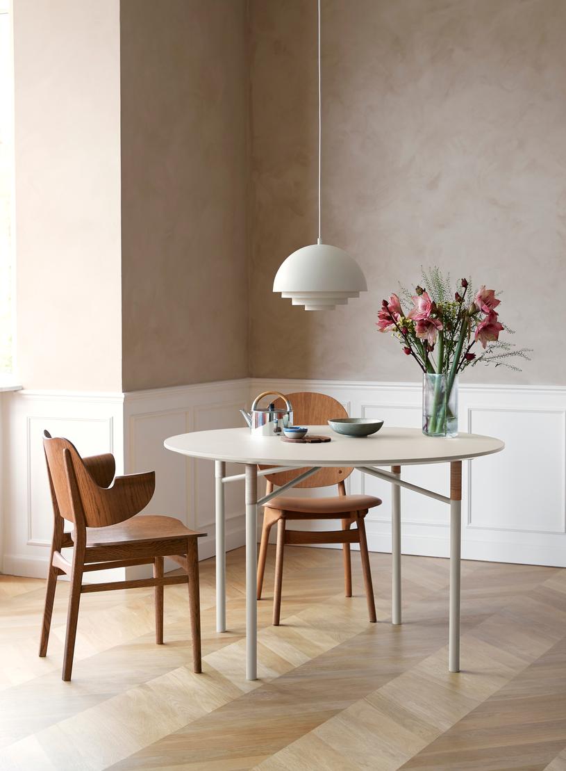 Gesture-Stuhl aus Teakholz, geöltes Eichenholz, schwarzes Leder, Cappuccino-Braun von Warm Nordic im Angebot 10