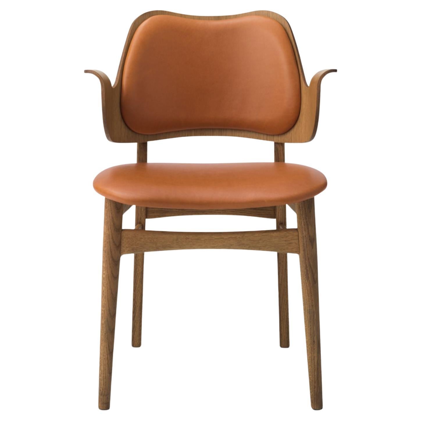 Gesture-Stuhl aus Teakholz, geöltes Eichenholz, Kamel von Warm Nordic