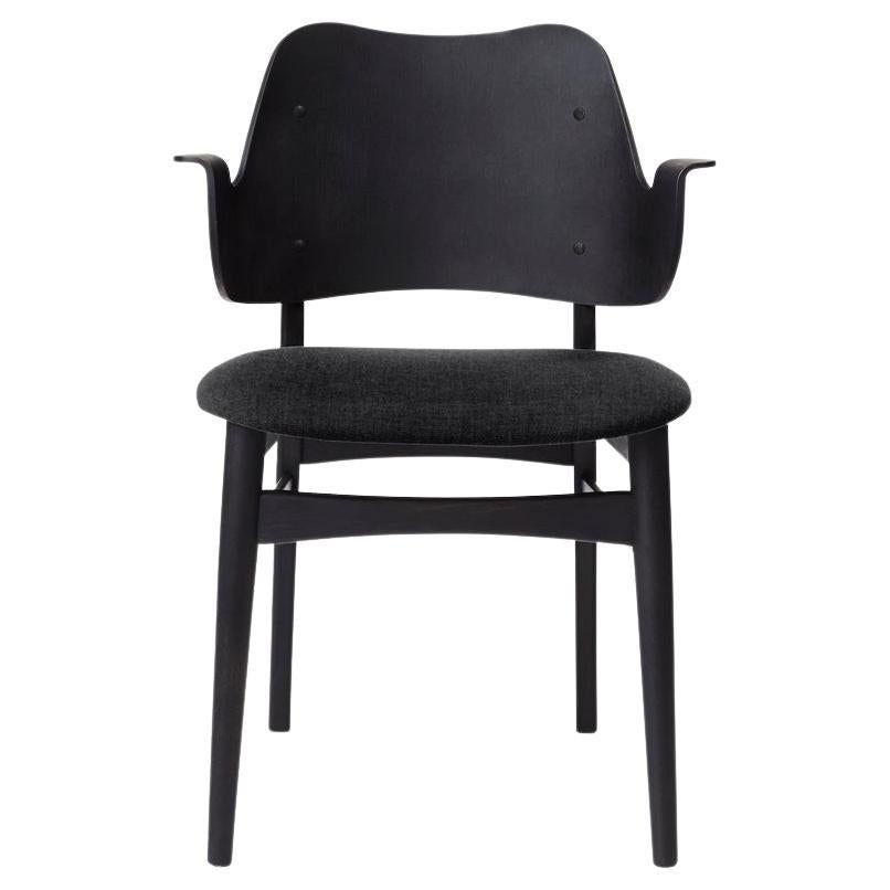 Gesture Chair Vidar Black Beech Anthracite by Warm Nordic For Sale