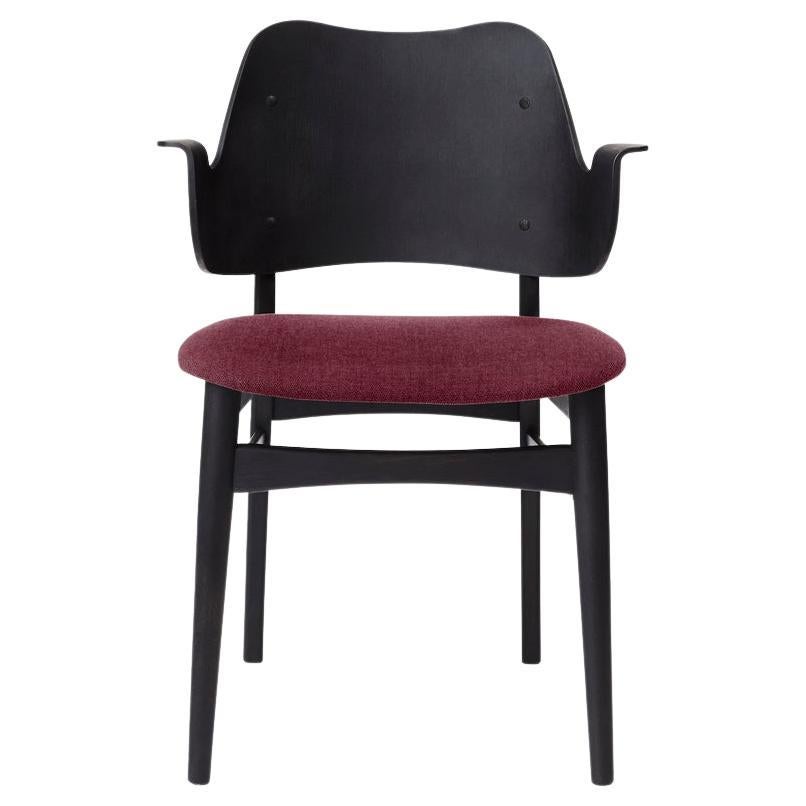 Gesture Chair Vidar Black Beech Bordeaux by Warm Nordic For Sale