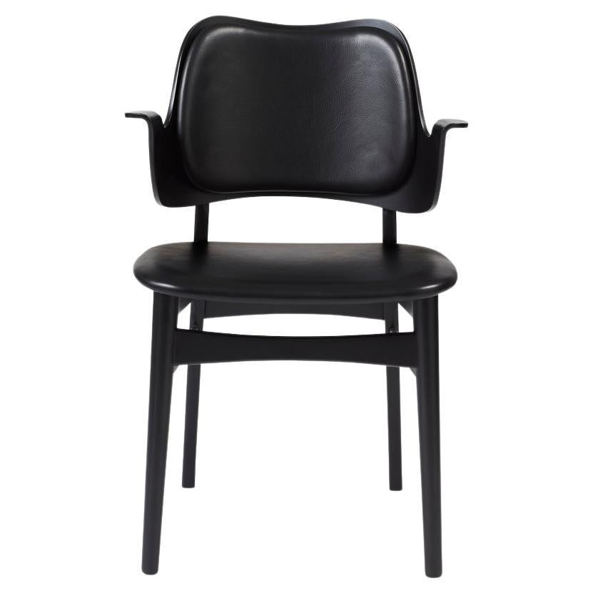 Gesture Lounge Chair Sevilla Black Leather, Black by Warm Nordic