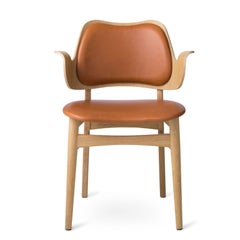 Fauteuil de salon Gesture en chêne camel et soie par Warm Nordic